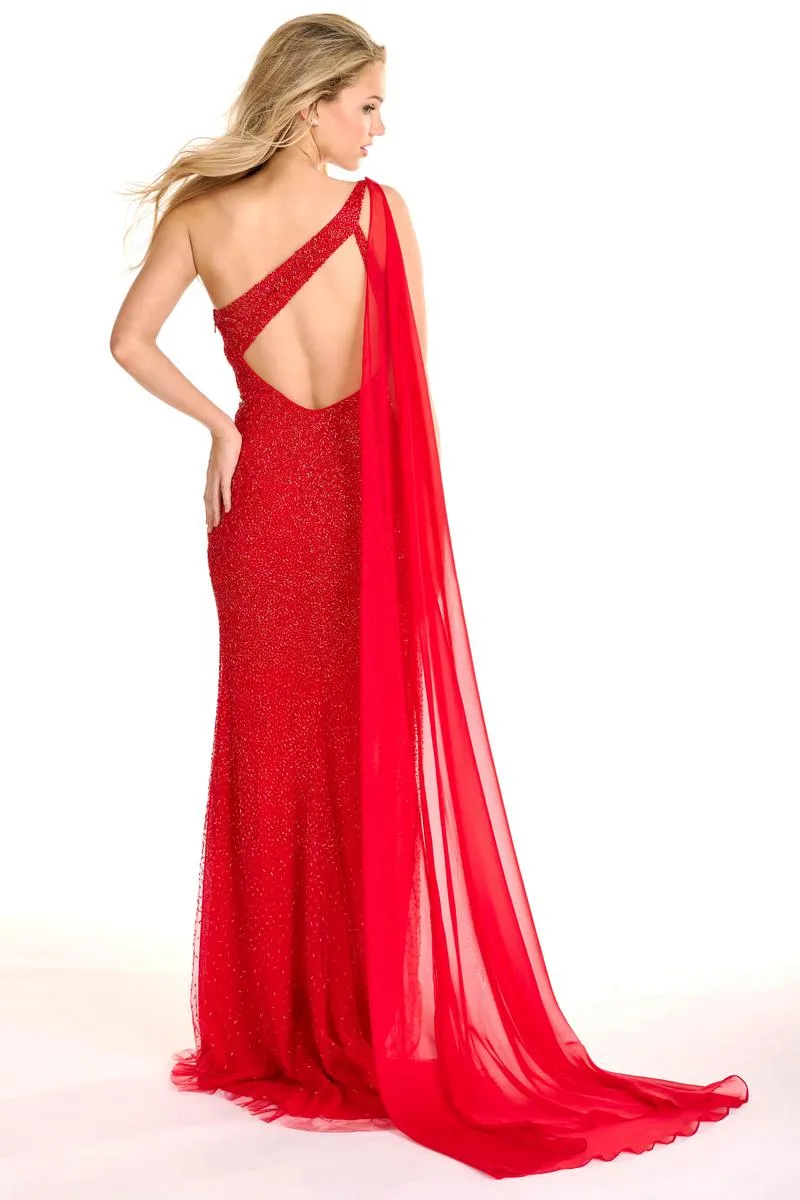 Ava Presley One Shoulder Prom Dress 37386 sold by Terry costa product image thumbnail 2