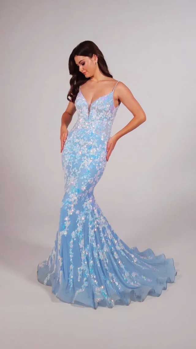 Ellie Wilde Mermaid Sequin Prom Dress EW35048 sold by Terry costa