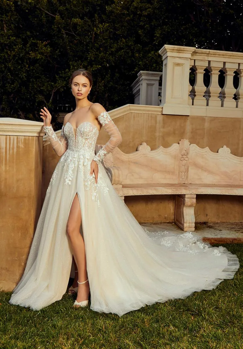 Morilee Raphaella A-Line Lace Wedding Dress 2653 sold by Terry costa product image thumbnail 3