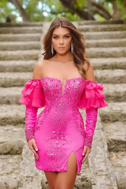 Ava Presley Short Homecoming Dress 28244 sold by Terry costa