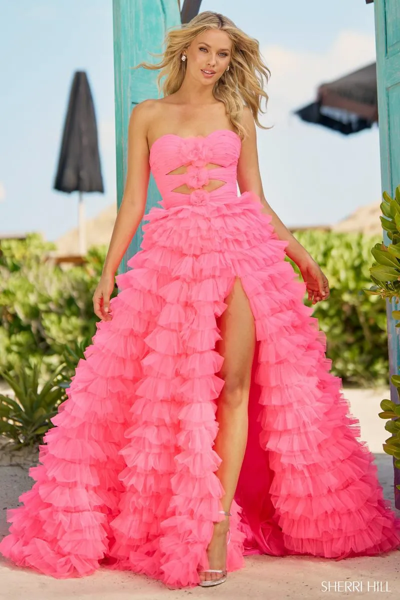 Sherri Hill Keyhole Ball Gown Prom Dress 56067 sold by Terry costa