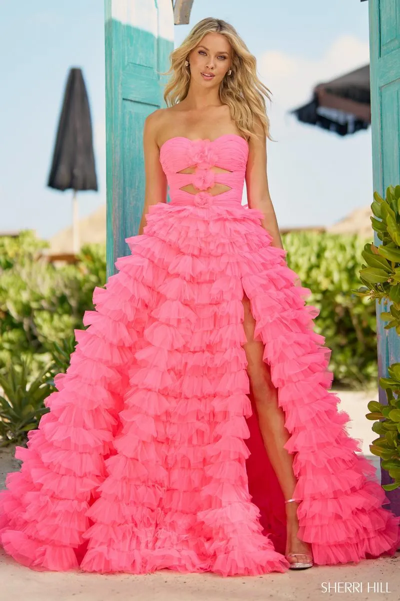 Sherri Hill Keyhole Ball Gown Prom Dress 56067 sold by Terry costa product image thumbnail 5