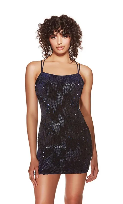 Alyce Paris Sequin Velvet Homecoming Dress 4935 sold by Terry costa