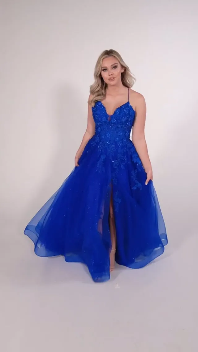 Ellie Wilde Long Lace A-Line Prom Dress EW34042 sold by Terry costa