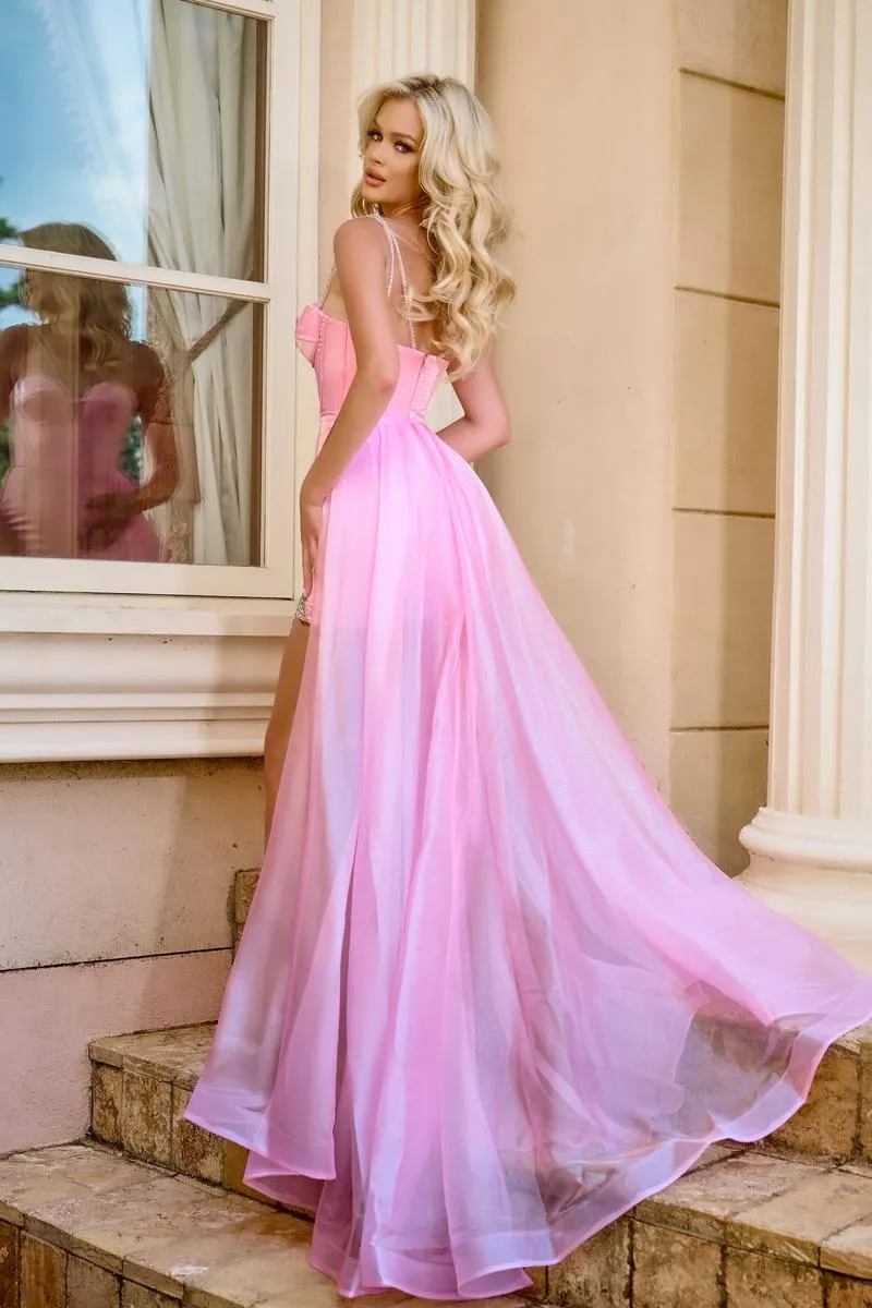 Portia and Scarlett High Low Prom Dress PS24509X sold by Terry costa product image thumbnail 2