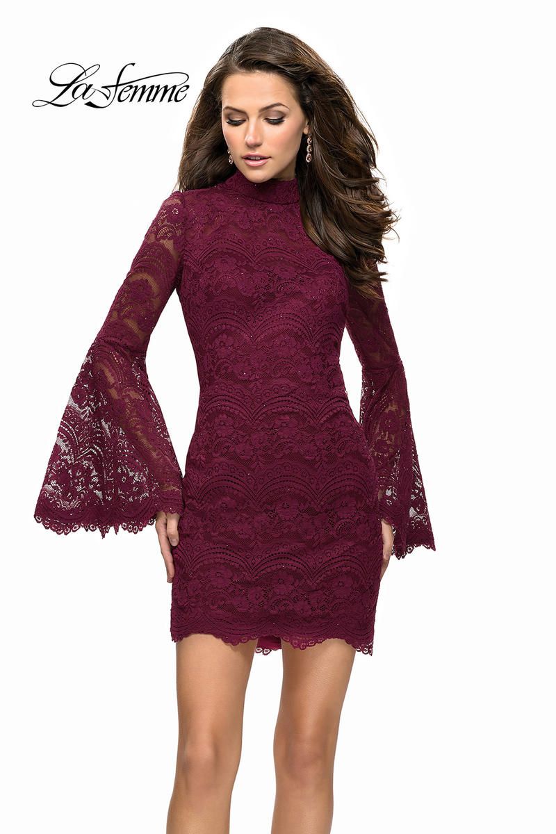 La Femme Short Cocktail Dress 26668 sold by Terry costa product image thumbnail 4