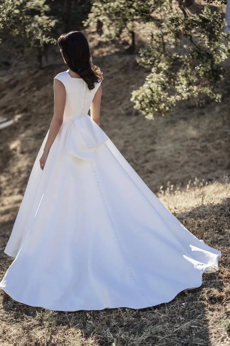 Allure Bridals Modest Dress M703 sold by Terry costa product image thumbnail 2
