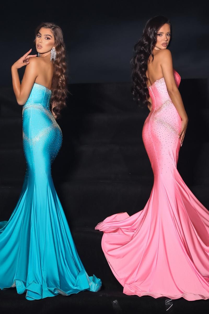 Portia and Scarlett Fitted Long Prom Dress PS22242 sold by Terry costa product image thumbnail 4