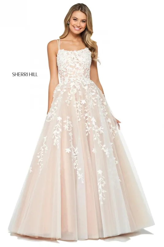 Sherri Hill Lace Ball Gown Dress 53116 sold by Terry costa
