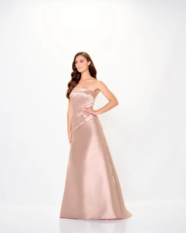 Cameron Blake Strapless Pleated Evening Dress CB3248 sold by Terry costa