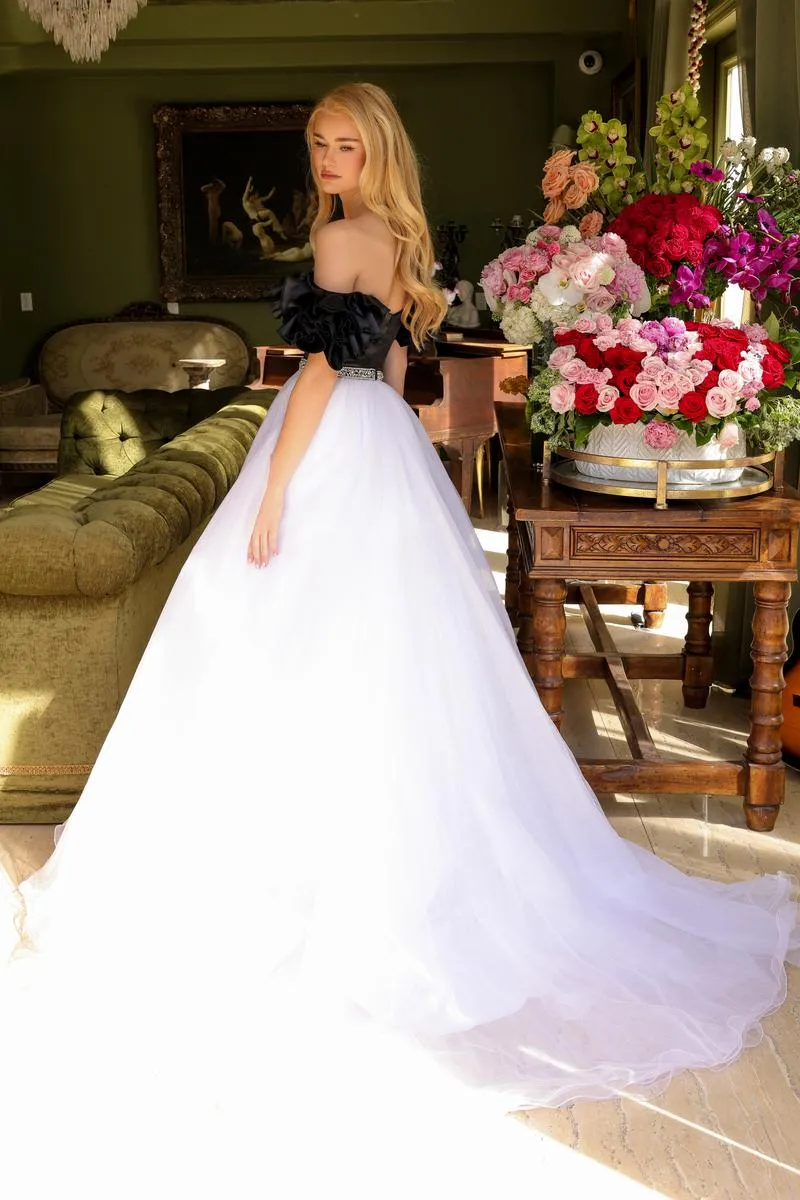 Ava Presley Off Shoulder Ball Gown Dress 39581 sold by Terry costa product image thumbnail 2