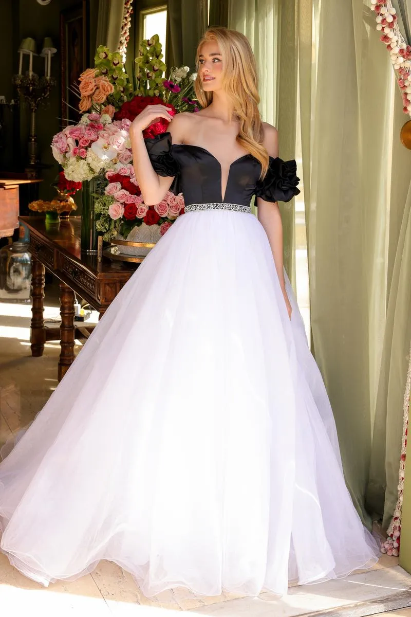 Ava Presley Off Shoulder Ball Gown Dress 39581 sold by Terry costa