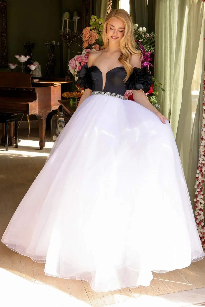 Ava Presley Off Shoulder Ball Gown Dress 39581 sold by Terry costa product image thumbnail 4
