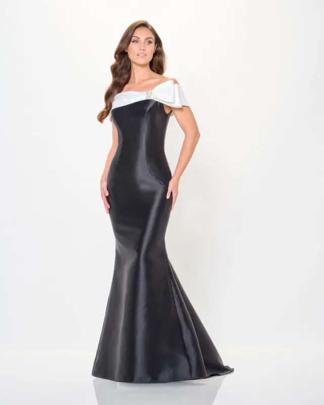 Cameron Blake Off Shoulder Mikado Dress CB3247 sold by Terry costa