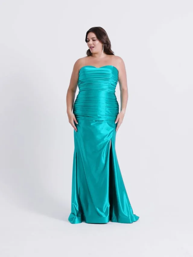 Faviana Strapless Plus Size Prom Dress 9545 sold by Terry costa product image thumbnail 4