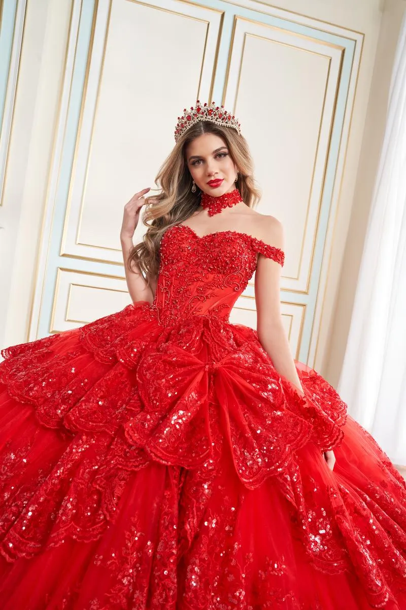 Princesa by Ariana Vara Dress PR30181 sold by Terry costa product image thumbnail 4