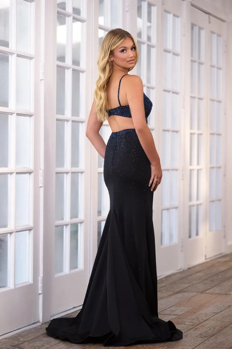 Ava Presley Open Back and Side Cutouts Prom Dress 39284 sold by Terry costa product image thumbnail 2