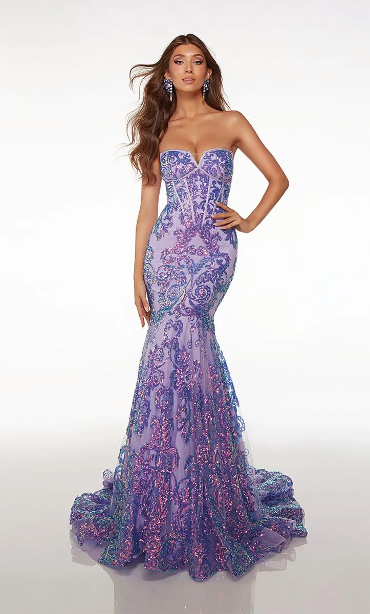 Alyce Paris Sequin Mermaid Prom Dress 61663 sold by Terry costa