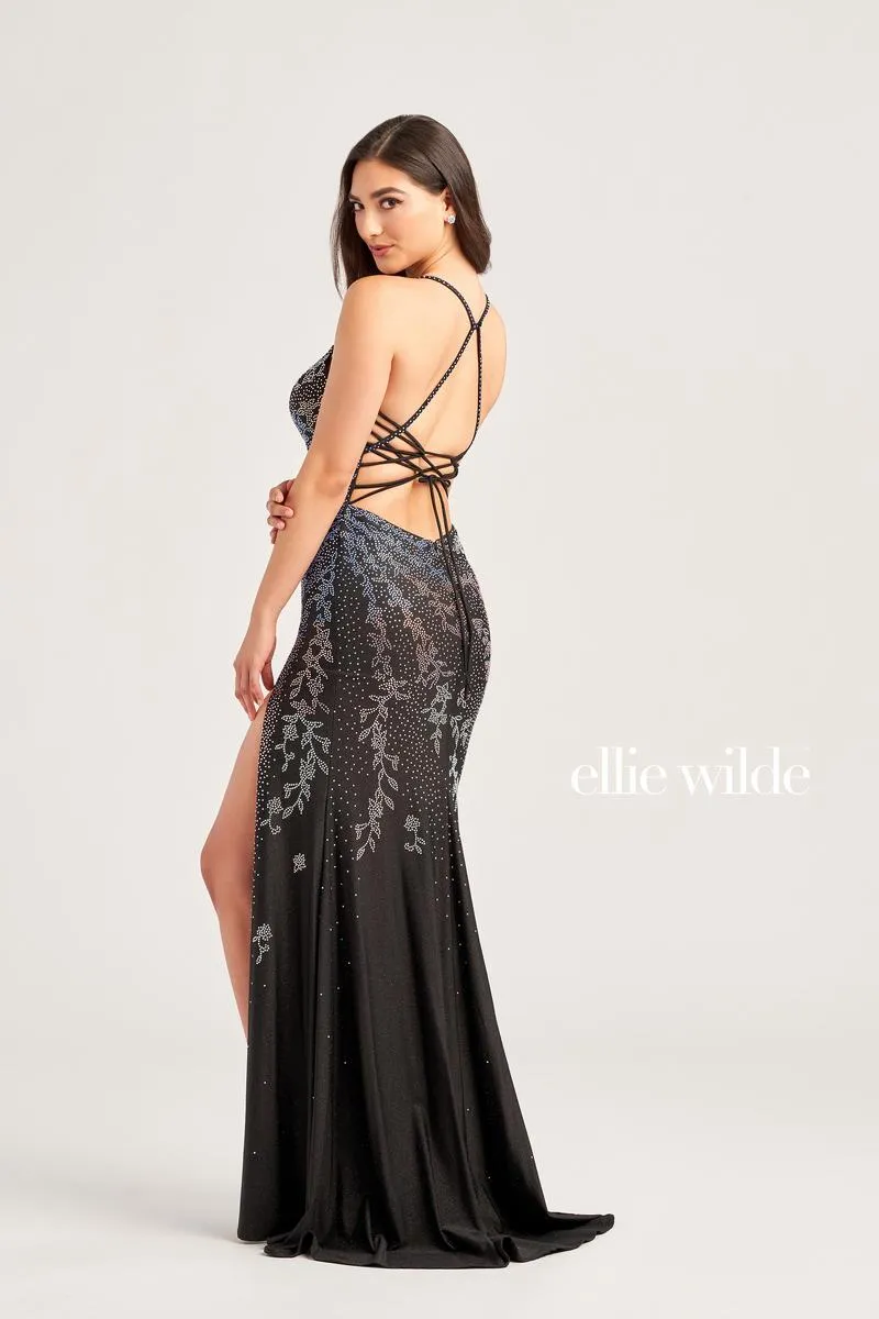Ellie Wilde Strappy Open Back Prom Dress EW35061 sold by Terry costa product image thumbnail 3