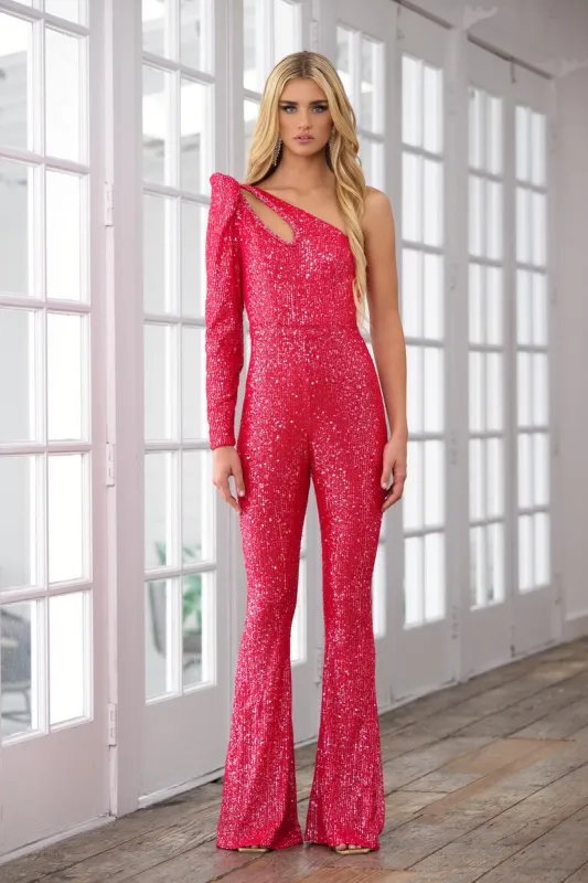 Ava Presley One Shoulder Jumpsuit 39576 sold by Terry costa