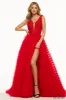 Sherri Hill Sleeveless Ruffle Tulle Ballgown Dress 56086 sold by Terry costa