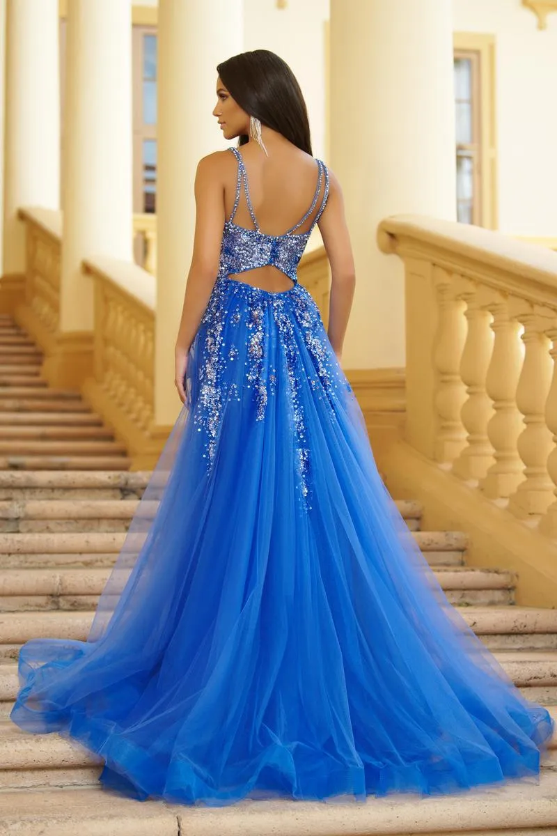 Ava Presley Tulle A-Line Prom Dress 28280 sold by Terry costa product image thumbnail 2