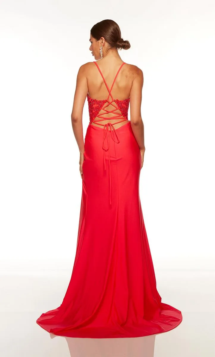 Alyce Lace-up Back Prom Dress 61469 sold by Terry costa product image thumbnail 2