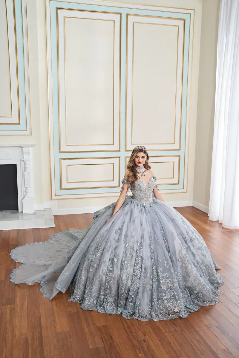 Princesa by Ariana Vara Dress PR30172 sold by Terry costa product image thumbnail 3