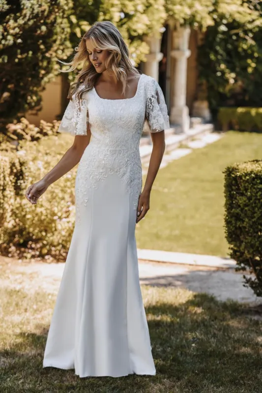 Allure Bridals Modest Dress M687 made by Allure