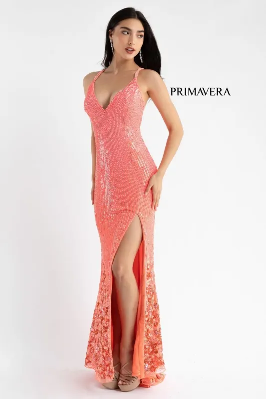 Primavera Couture Long Dress 3770 sold by Terry costa