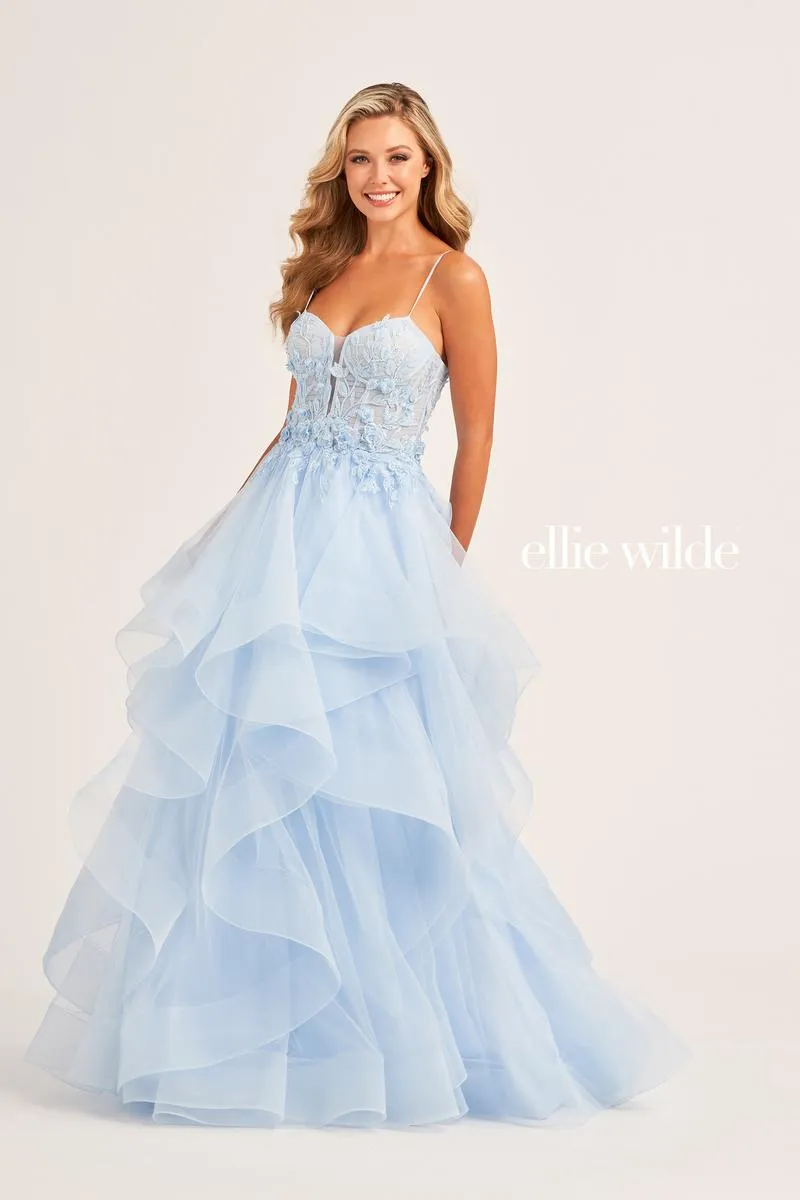 Ellie Wilde Corset Ball Gown Dress EW35070 sold by Terry costa product image thumbnail 4