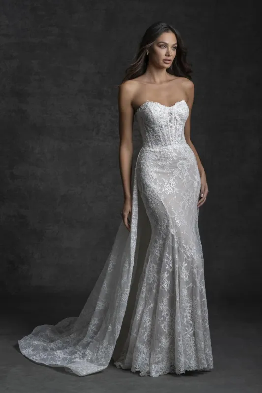 Allure Bridals Couture Fit and Flare Wedding Dress C749 sold by Terry costa