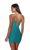 Alyce Paris V-Neck Ruched Mesh Homecoming Dress 4835 sold by Terry costa