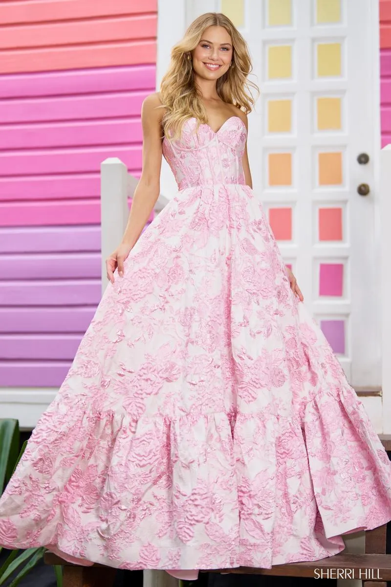 Sherri Hill Floral Brocade Prom Dress 56055 sold by Terry costa