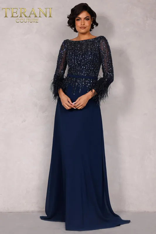 Terani Mother of the Bride Dress 1921M0473 made by Terry costa
