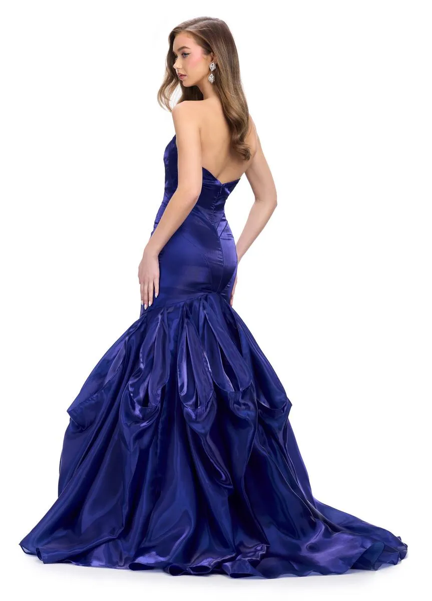 ASHLEYlauren Strapless Organza Prom Dress 11733 sold by Terry costa product image thumbnail 4