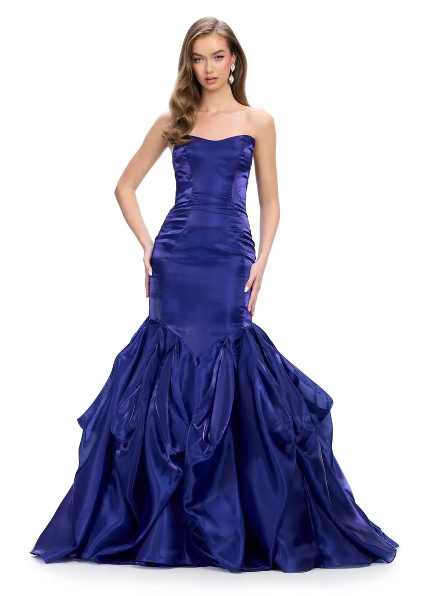 ASHLEYlauren Strapless Organza Prom Dress 11733 sold by Terry costa product image thumbnail 3
