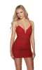 Alyce Paris Sparkly Ruched Homecoming Dress 4837 sold by Terry costa