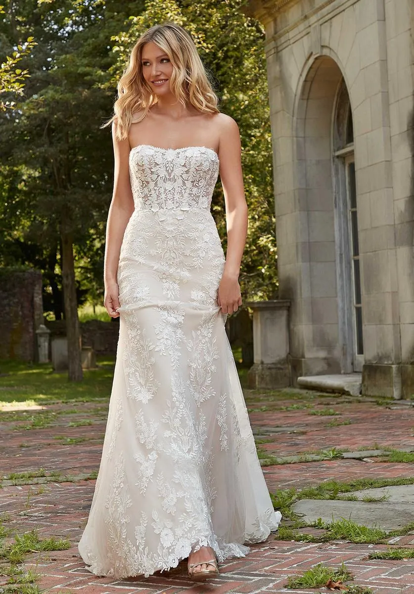 Blu Bridal by Morilee "Paige" Wedding Dress 4164 sold by Terry costa product image thumbnail 3