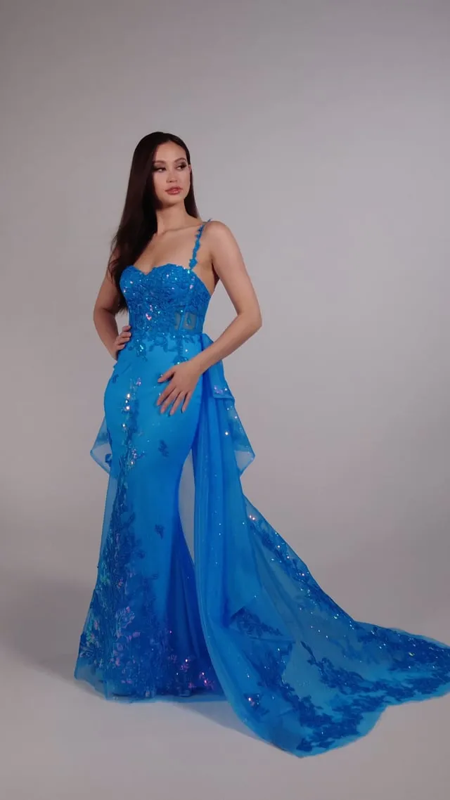 Ellie Wilde Fitted Corset Prom Dress EW35207 sold by Terry costa