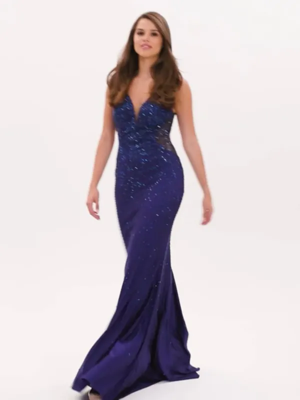 Faviana Glamour Open Back Prom Dress S10500 sold by Terry costa