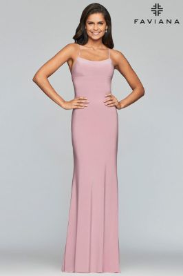 Faviana Glamour Dress S10205 sold by Terry costa