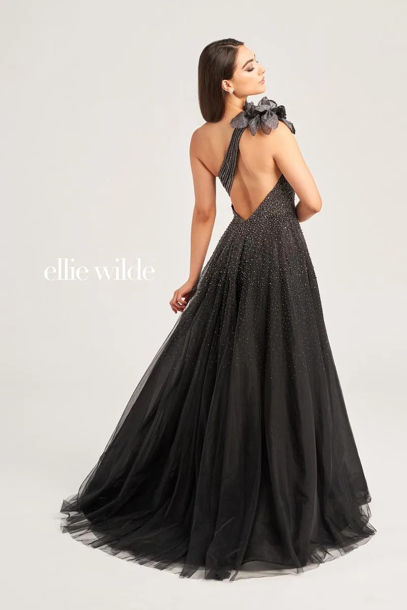 Ellie Wilde One Shoulder Pocket Prom Dress EW35086 sold by Terry costa product image thumbnail 4