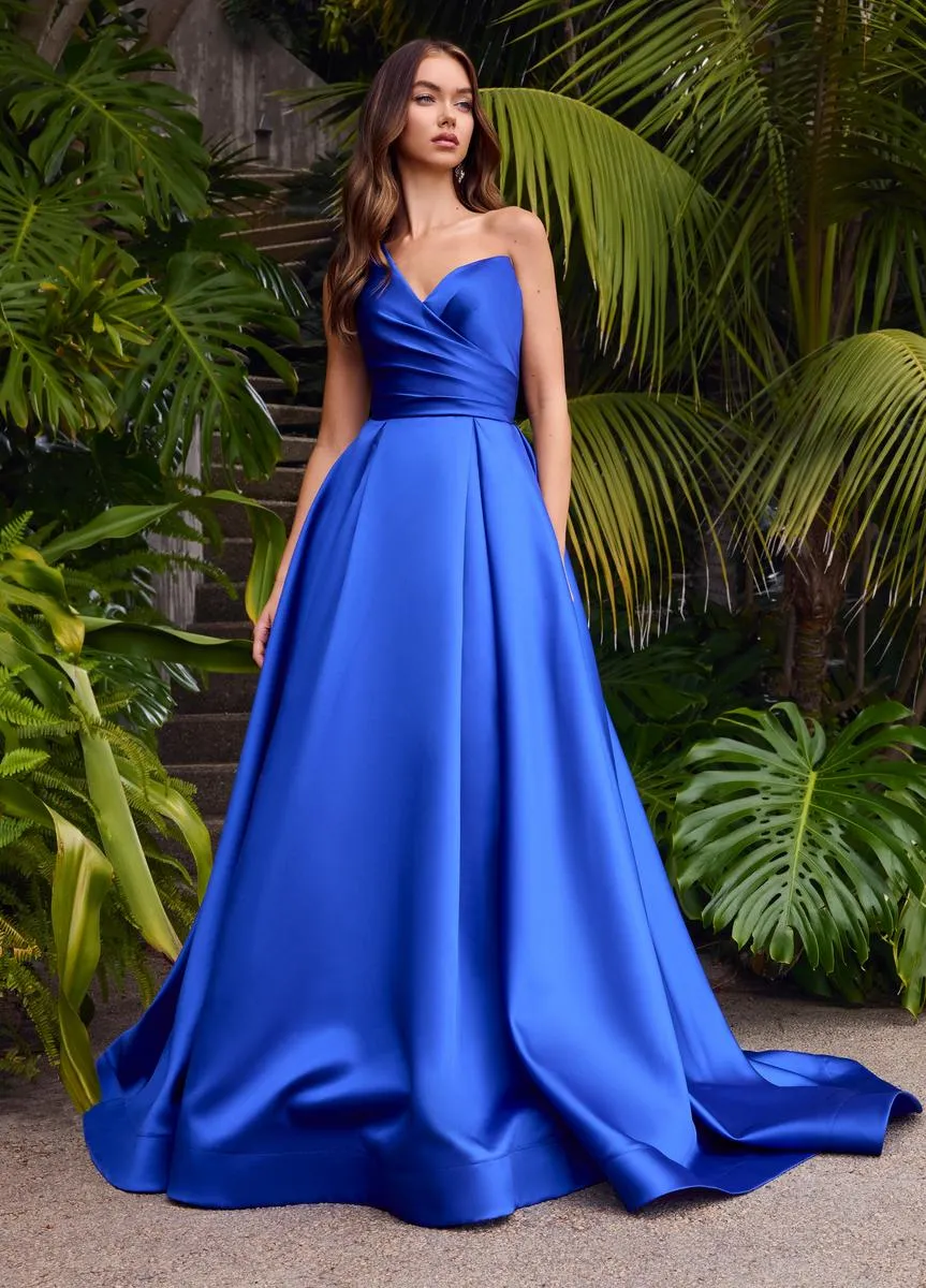 ASHLEYlauren Mikado Ball Gown Dress 11772 sold by Terry costa