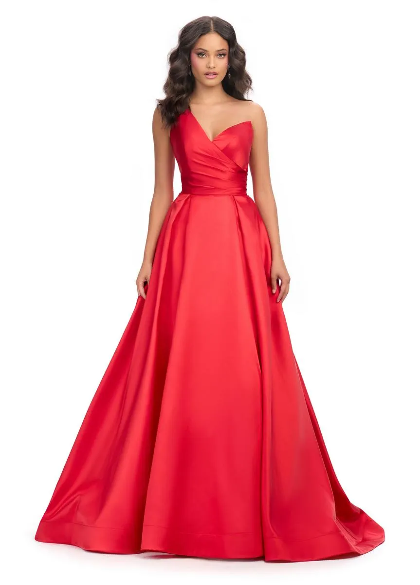 ASHLEYlauren Mikado Ball Gown Dress 11772 sold by Terry costa product image thumbnail 5