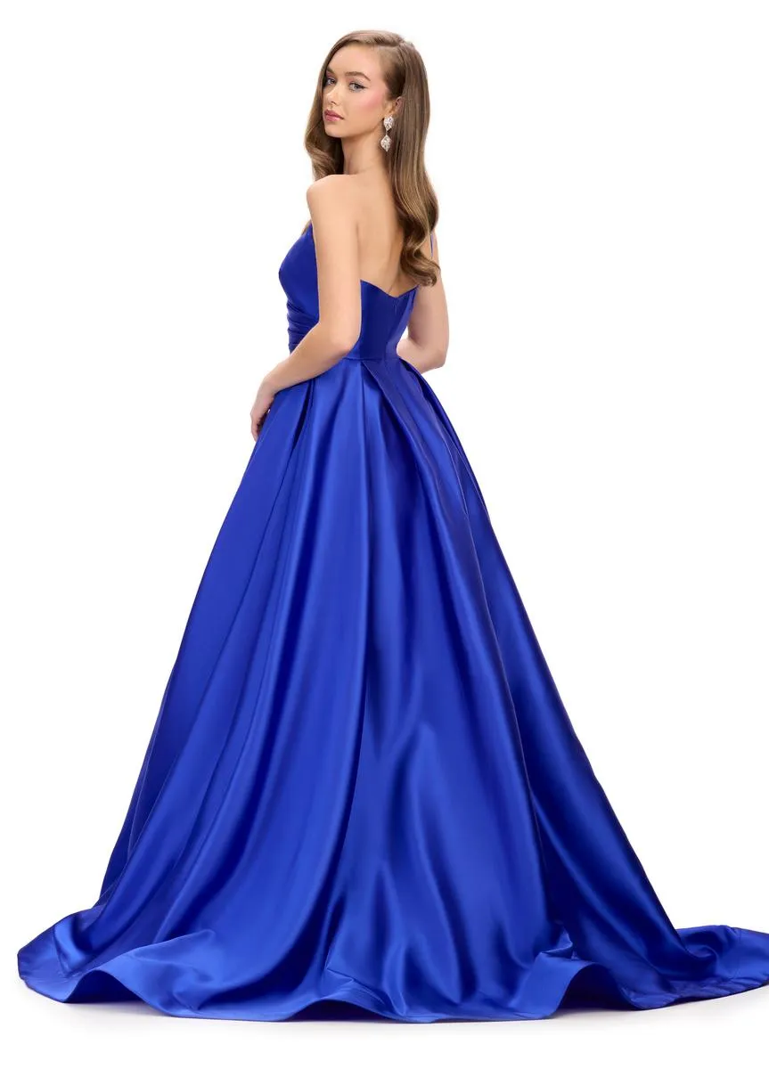 ASHLEYlauren Mikado Ball Gown Dress 11772 sold by Terry costa product image thumbnail 2