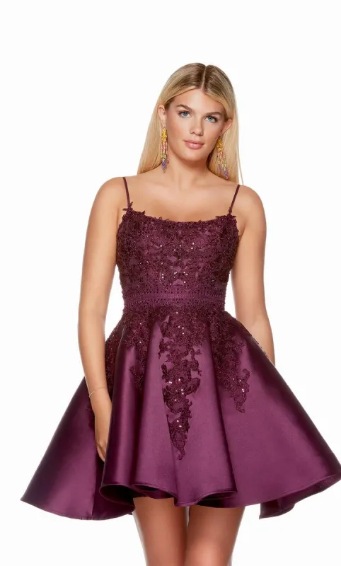 Alyce Paris A-Line Lace Homecoming Dress 3164 sold by Terry costa