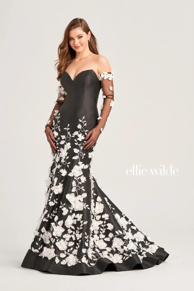 Ellie Wilde Strapless Mermaid Prom Dress EW35036 sold by Terry costa product image thumbnail 2