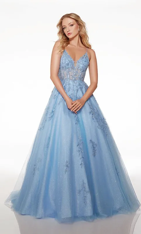 Alyce A-Line Corset Prom Dress 61633 sold by Terry costa
