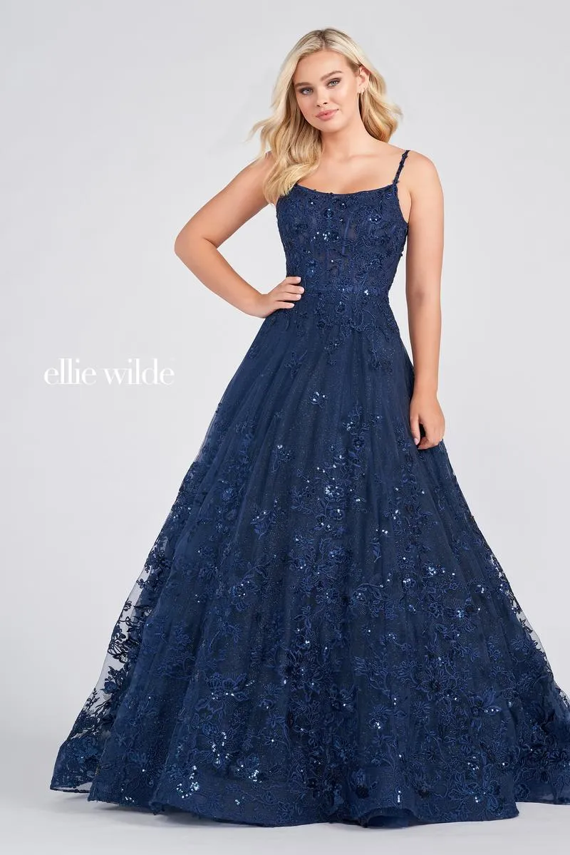 Ellie Wilde Scoop Neck Ball Gown EW122109 sold by Terry costa product image thumbnail 4
